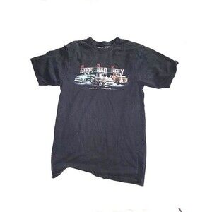 New Port Blue Men's Black T-Shirt Size M